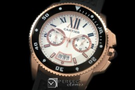 CARCC00211R Calibre de Cartier D-Chrono RG/RU White OS20