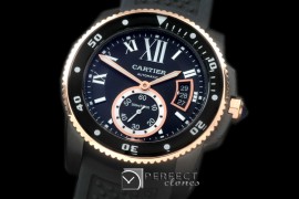 CARCC00190R Calibre de Cartier Diver PVD/RG/RU Black 2813