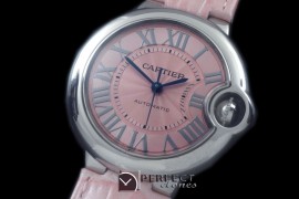 CARBA-L-06L Ballon De Cartier Ladies SS/LE Pink Roman Miyota