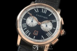 CARTDE-107 Rotonde De Cartier Chrono RG/LE Black A-2813