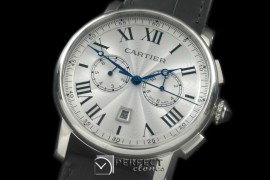 CARTDE-101 Rotonde De Cartier Chrono SS/LE White A-2813