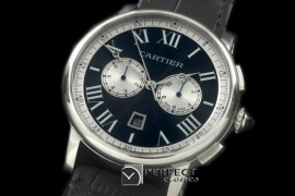 CARTDE-102 Rotonde De Cartier Chrono SS/LE Black A-2813