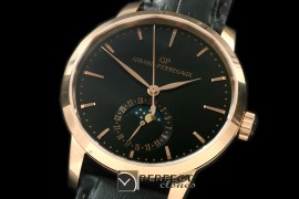 GP10012 1966 Date-Moonphase RG/LE Black M-9015