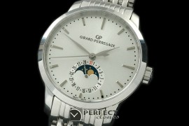 GP10001S 1966 Date-Moonphase SS/SS White M-9015