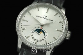 GP10001D 1966 Date-Moonphase SS/LE White M-9015