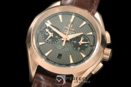 OMATC43-112 Aqua Terra Chronograph RG/LE Grey A-7750