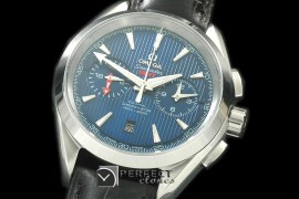 OMATC43-104 Aqua Terra Chronograph SS/LE Blue A-7750