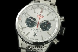 TG16-101S Carrera 16 Chrono SS/SS White Jap OS20 Qtz