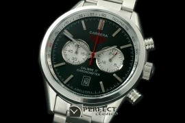 TG16-102S Carrera 16 Chrono SS/SS Black Jap OS20 Qtz