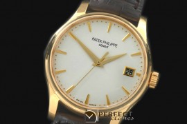 PP00821 5227 Calastrava 18K Wrapped Champagne Gold White Miyota 9015/Calibre 324