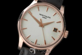 PP00816 5227 Calastrava 18K Wrapped Rose Gold White Miyota 9015/Calibre 324