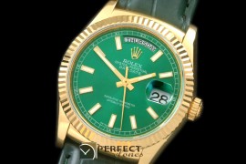 RL36DD-YG-18K-106 118138 Green Stk YG Swiss 2836