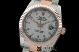 RDJMTR00301 RG/SS Fluted Oyster P-White Stk 2836