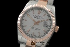 R41DJTR00102 SS/RG Oyster Fluted M-White Sticks Asian Eta 2836-2