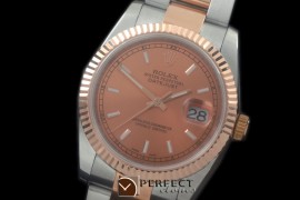 RDJMTR00306 RG/SS Fluted Oyster R-Gold Stk 2836