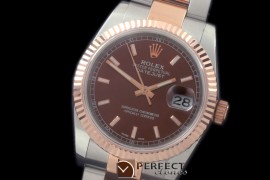 RDJMTR00305 RG/SS Fluted Oyster Brown Stk 2836