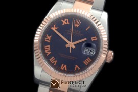 RDJMTR00315 RG/SS Fluted Oyster Blue Roman 2836