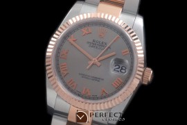 RDJMTR00314 RG/SS Fluted Oyster Grey Roman 2836