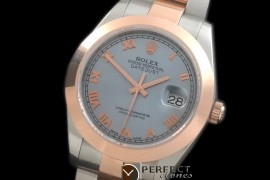 R41DJTR00248 SS/RG Oyster Smooth L-Blue Roman Asian 2836