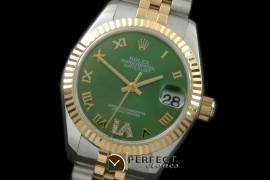 RDJmT00246 SS/YG Jubilee Green Roman 2836