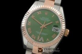 RDJmTR00346 SS/RG Oyster Green Roman 2836