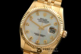 RL36DJ-18K-326 116238 MOP White Diam FG Swiss 2836
