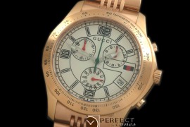 GU-TI-261S G-Timeless Chrono Men RG/RG White Swiss Quartz