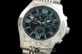 GU-TI-252S G-Timeless Chrono Men SS/SS Black Swiss Quartz