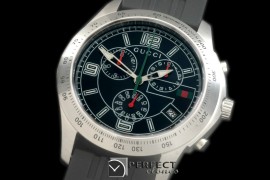 GU-TI-252L G-Timeless Chrono Men SS/LE Black Swiss Quartz