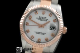 RDJMTR00321 RG/SS Fluted Oyster P-White Diam 2836