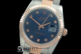 RDJMTR00325 RG/SS Fluted Oyster Blue Diam 2836