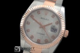 RDJMTR00336 RG/SS Fluted Oyster Jul White Diam 2836