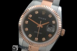 RDJMTR00337 RG/SS Fluted Oyster Jul Black Diam 2836