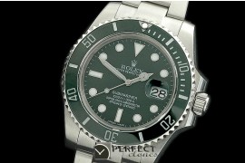 RLS-SW-102 116610LV Green SS Sub Swiss Eta 2836