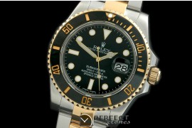RLS-SW-111 116613LN Black SS/YG Sub Swiss Eta 2836