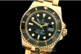 RLS-SW-121 116618LN Black YG Sub Swiss Eta 2836