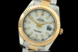 0 0 RL41DJ-18K-101 116333 White Stk TT Swiss 2836
