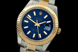 0 0 RL41DJ-18K-104 116333 Blue Stk TT Swiss 2836