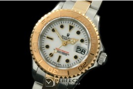 RYMLDT00011 Yachtmaster Lady SS/YG White Swiss Eta 2671