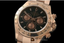 RLDFR00103A Daytona 116505 RG/RG Blk Stk A-7750/4130