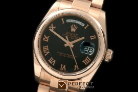 RLDDR10013 RG Osyter Black Dial Roman Markers 2836-2