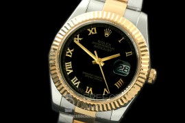 0 RL41DJ-18K-113 116333 Black Roman TT Swiss 2836