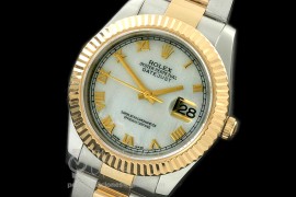 0 RL41DJ-18K-118 116333 M-Wht Roman TT Swiss 2836