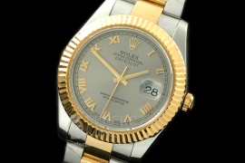 0 RL41DJ-18K-114 116333 Grey Roman TT Swiss 2836
