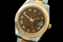 0 RL41DJ-18K-116 116333 Brown Roman TT Swiss 2836
