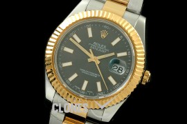 0 0 RL41DJ-18K-108 116333 Grey Stk TT Swiss 2836