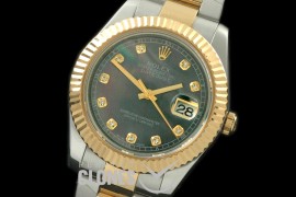 0 RL41DJ-18K-137 116333 M-Blk Diamond TT Swiss 2836