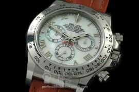 RLDS00124AL Daytona 116509 SS/LE MOP Wht Roman A-7750/4130