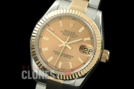 RDJMT08055 SS/YG Oyster/Fluted Gold Sticks Asian 2836
