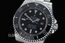 0 0 0 0 0 0 0 0 0 0 RLSD00821 QF 44mm Deepsea 136660 SS/SS Black DD 3235 72 Hrs Reserve - Free Sprung Movement